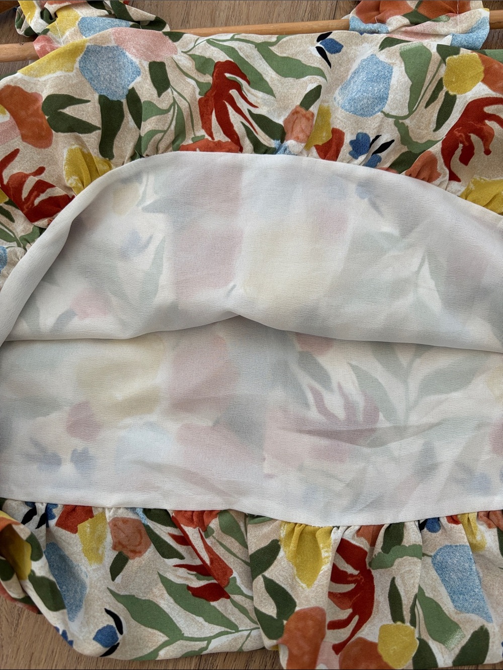 Beautiful Floral Ruffle Strap Top - Picture 11 of 11